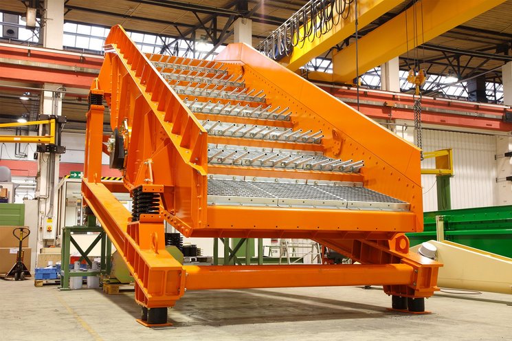 Müllsieb Maschinenaufnahme