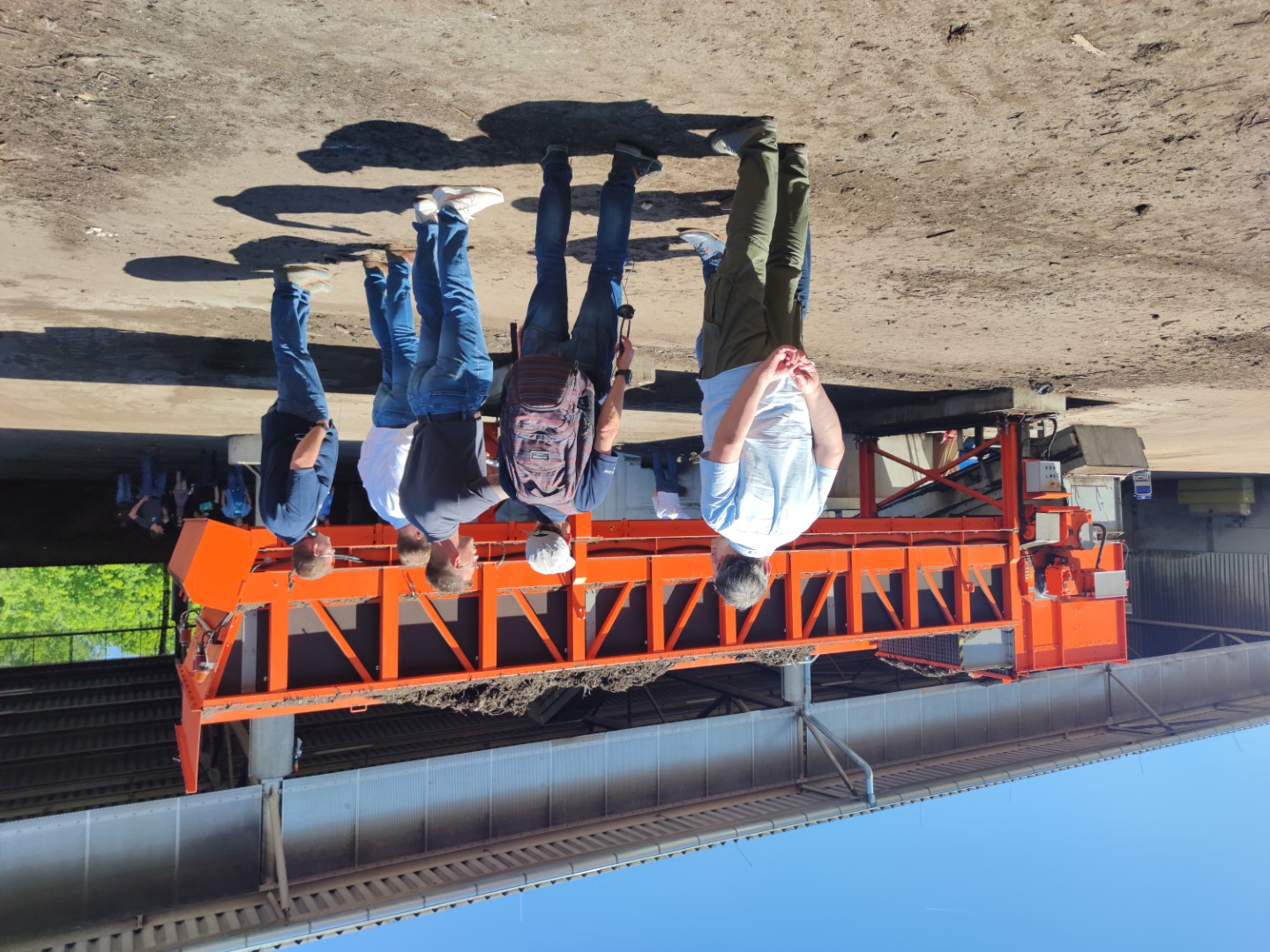 Aufgabebunker in einer Kompostaufbereitungsanlage.